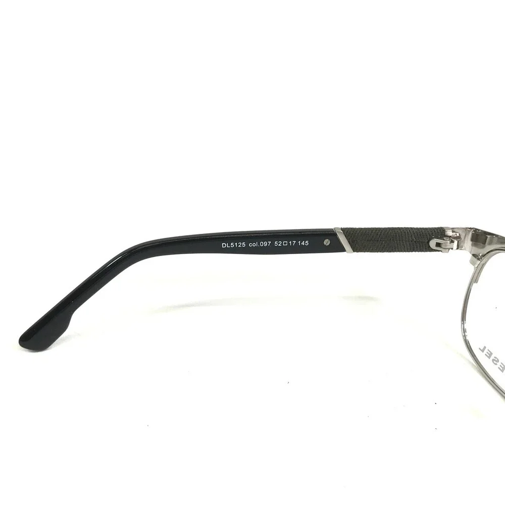 Diesel Eyeglasses Frames DL5125 col.097 Black Green Silver Denim 52-17-145